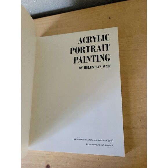 Vtg Acrylic Portrait Painting Softcover Book By Helen Van Wyk Made/Printed Japan - Picture 5 of 12